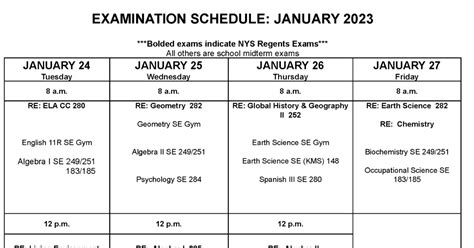 For afternoon exams, students should be at their regular bus stop by 10:30 a. . January 2023 regents schedule